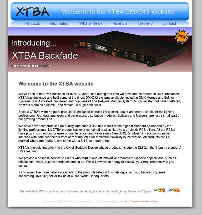 Previous version of website Previous version of website